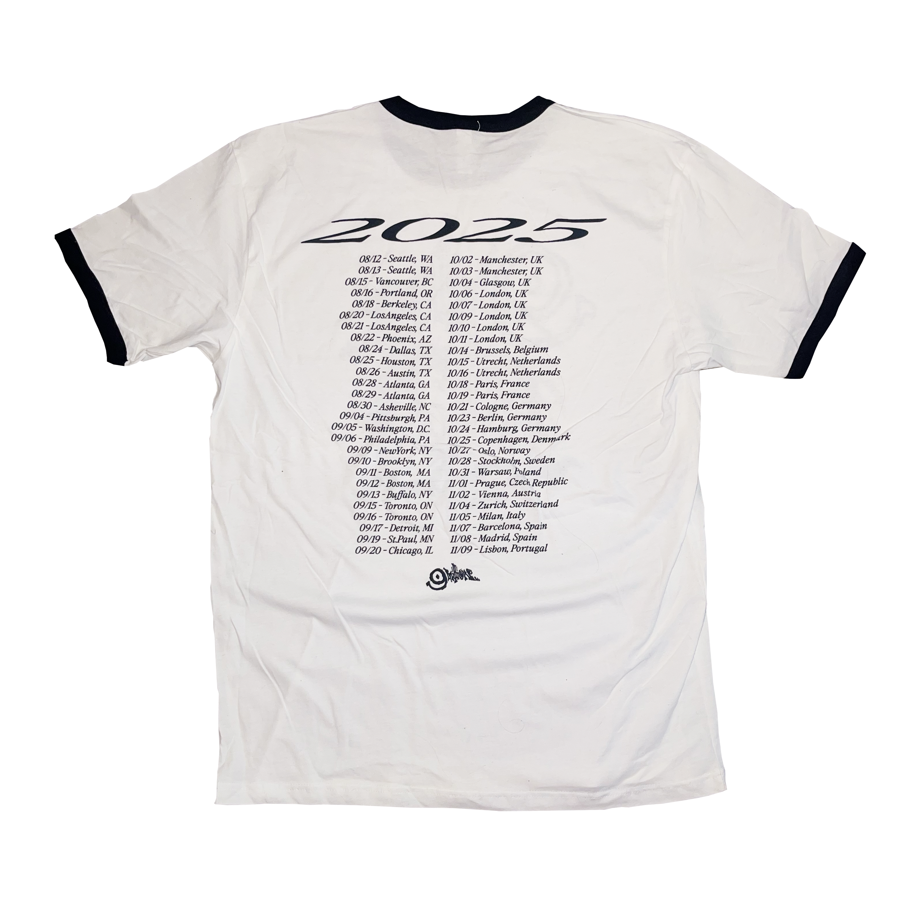 White Tour Ringer Tee